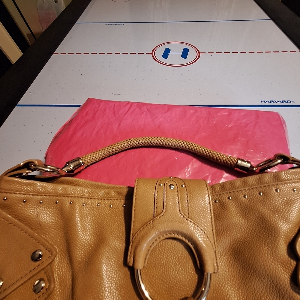 Cole Haan Tan Leather Shoulder /Satchel Handbag - Picture 6 of 16